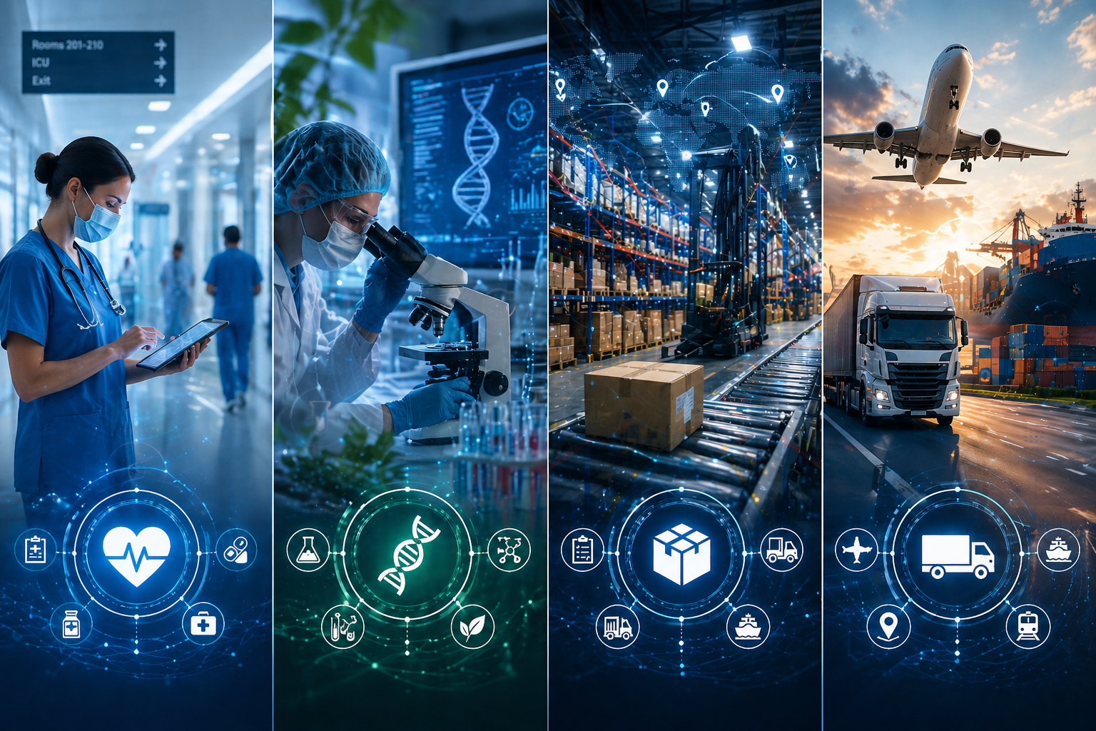 Healthcare, LifeScience, Logistics & Transportation